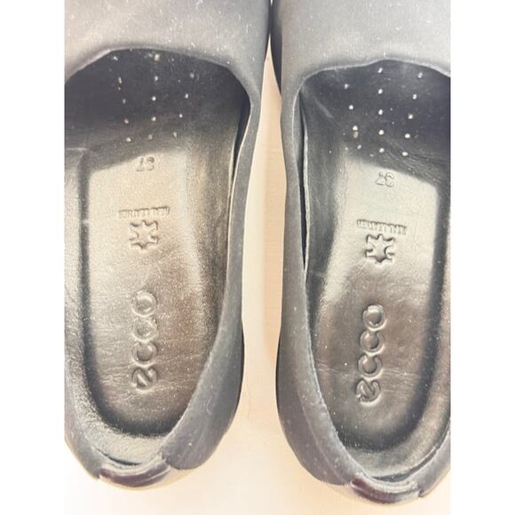 Ecco Felicia Stretch Loafers Shoes Womens Size 6-6.5 US 37 EU Black Comfort - Picture 6 of 9